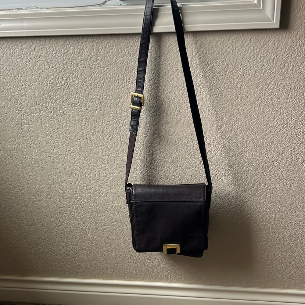 Perlina Vintage Crossbody Leather Bag